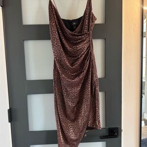 I.N. San Francisco Asymmetrical Leopard Print Dress